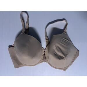 Auden Lightly Lined Full Coverage Underwire Bra, Size 42D, Beige